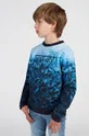 μπλε Παιδική βαμβακερή μπλούζα Guess Για αγόρια