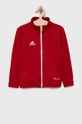 Detská mikina adidas Performance H57563 bez kapucne červená H57563