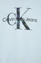 Детская хлопковая кофта Calvin Klein Jeans голубой