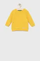 κίτρινο Παιδική βαμβακερή μπλούζα United Colors of Benetton Για αγόρια