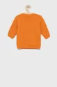 Παιδική βαμβακερή μπλούζα United Colors of Benetton πορτοκαλί