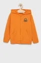 pomarańczowy United Colors of Benetton bluza bawełniana dziecięca Chłopięcy
