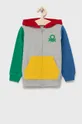 πολύχρωμο United Colors of Benetton - Παιδική βαμβακερή μπλούζα Για αγόρια