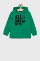 πράσινο United Colors of Benetton - Παιδική βαμβακερή μπλούζα Για αγόρια