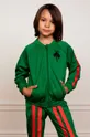 zelena Mini Rodini otroški pulover Fantovski