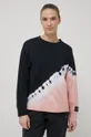 Βαμβακερή μπλούζα DKNY ροζ
