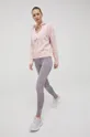 Βαμβακερή μπλούζα Dkny ροζ