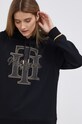 Bavlnená mikina Tommy Hilfiger WW0WW32652.PPYY čierna