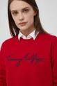 κόκκινο Tommy Hilfiger - Βαμβακερή μπλούζα