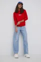 Tommy Jeans - Μπλούζα κόκκινο