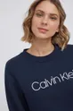 tmavomodrá Bavlnená mikina Calvin Klein