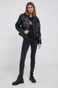 Calvin Klein Jeans Hanorac de bumbac negru