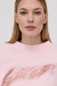 παστέλ ροζ Βαμβακερή μπλούζα Guess