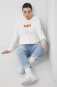 Bavlnená mikina Levi's 18487.0110 biela SS22