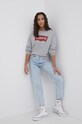 Bavlnená mikina Levi's 18686.0012 sivá SS22