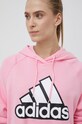 adidas bluza bawełniana HC9174 różowy HC9174