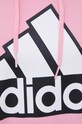 adidas bluza bawełniana HC9174 HC9174 różowy