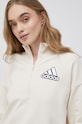 adidas bluza bawełniana HD1786 HD1786 beżowy