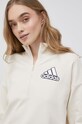 adidas bluza bawełniana HD1786 HD1786 beżowy