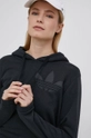 black adidas Originals sweatshirt Trefoil Moments