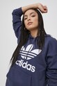 adidas Originals Bluza bawełniana HE6951 granatowy HE6951