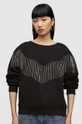 czarny AllSaints Bluza TASSEL JAINE SWEAT Damski