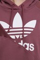Bavlněná mikina adidas Originals HC7035 burgundské
