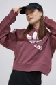 adidas Originals bluza bawełniana Split Trefoil HC7035 Materiał zasadniczy: 100 % Bawełna, Inne materiały: 3 % Spandex, 97 % Poliester z recyklingu