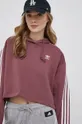 vijolična adidas Originals Majica Ženski