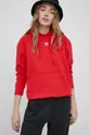 czerwony adidas Originals - Bluza bawełniana HF7508