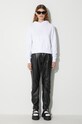 Bavlnená mikina Woolrich LOGO CFWWSW0082FRUT3024 biela SS22