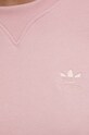 adidas Originals hanorac de bumbac Trefoil Moments HE6923 HE6923 roz