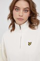 Lyle & Scott bluza bawełniana beżowy MLW1602V.Z129