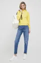 Βαμβακερή μπλούζα Polo Ralph Lauren κίτρινο