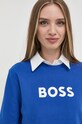 Bavlněná mikina BOSS modrá 50468357