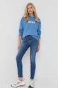 BOSS bluza bawełniana 50468367 niebieski AW22