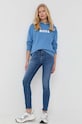 BOSS bluza bawełniana 50468367 niebieski AW22