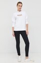Хлопковая кофта BOSS 50468367 белый AW22
