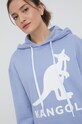 Kangol bluza bawełniana fioletowy KLEU001.D
