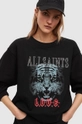 Хлопковая кофта AllSaints чёрный