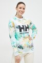 Helly Hansen bluza bawełniana nadruk zielony 34261.