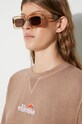 Ellesse bluza bawełniana SGM14011 brązowy