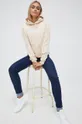 Bavlnená mikina Calvin Klein béžová