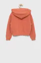 Παιδική βαμβακερή μπλούζα Tommy Hilfiger πορτοκαλί