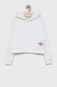 λευκό Παιδική βαμβακερή μπλούζα Calvin Klein Jeans Για κορίτσια