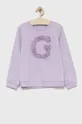 μωβ Παιδική βαμβακερή μπλούζα Guess Για κορίτσια