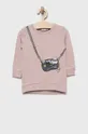ροζ Παιδική βαμβακερή μπλούζα Name it Για κορίτσια