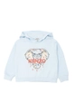 niebieski Kenzo Kids bluza bawełniana dziecięca Dziewczęcy