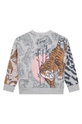 Kenzo Kids bluza bawełniana dziecięca szary