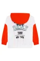πορτοκαλί Παιδική βαμβακερή μπλούζα DKNY